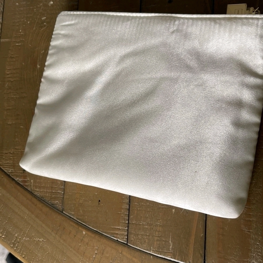 COCO Mademoiselle Satin Cosmetic Pouch - Ivory - Picture 5 of 11